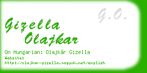gizella olajkar business card